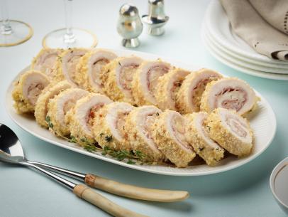 Tyler Florence's Chicken Cordon Bleu for the Ultimate Cordon Bleu episode of Tyler's Ultimate, as seen on Food Network.