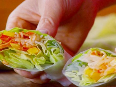 Vegetable Rolls with Chili Mayonnaise