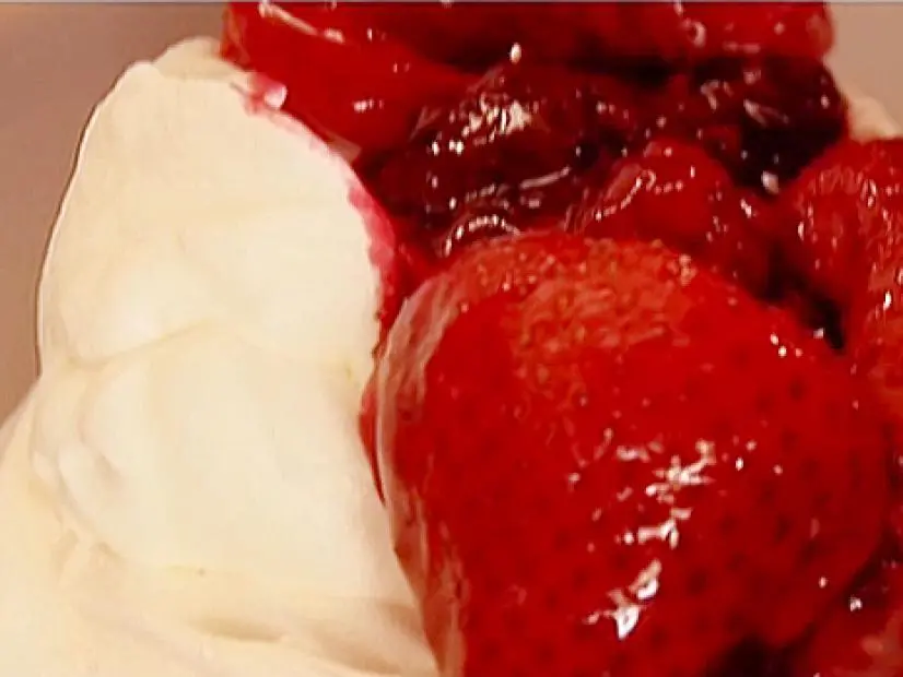 Meringues Chantilly with Roasted Berries Recipe Ina Garten Food Network