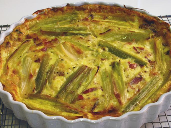 Leek, Bacon, and Gruyere Crustless Quiche Recipe Food Network Kitchen