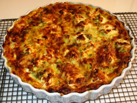 Zucchini and Goat Cheese Crustless Quiche Recipe | Food Network Kitchen ...