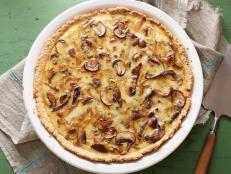 Ellie Krieger's Caramelized Onion Gruyere Quiche as seen on Food Network