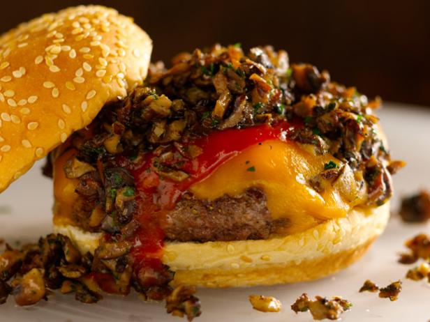 mushroom cheddar burger recipe