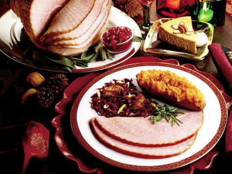 Honey-Glazed Ham with Cranberry Relish