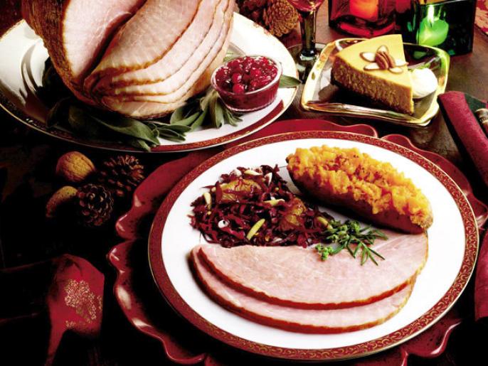 HoneyGlazed Ham with Cranberry Relish Recipe Food Network