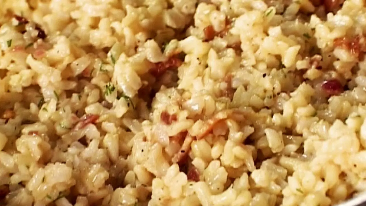 Baked Brown Rice Salad