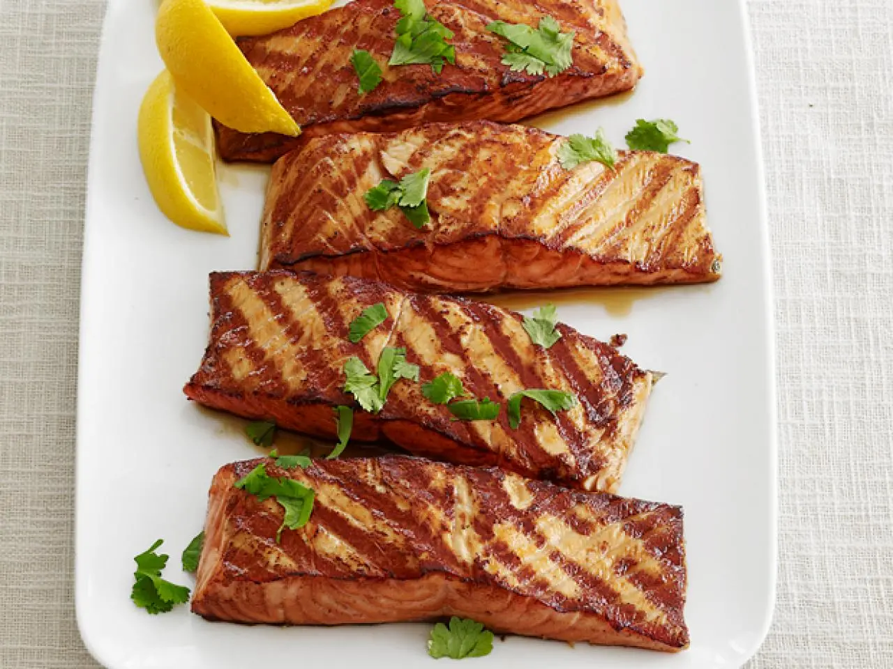 Crispy Yogurt-Marinated Moroccan Grilled Salmon