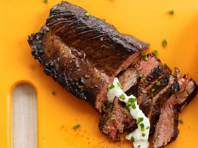 Steak with Horseradish-Chive Sauce