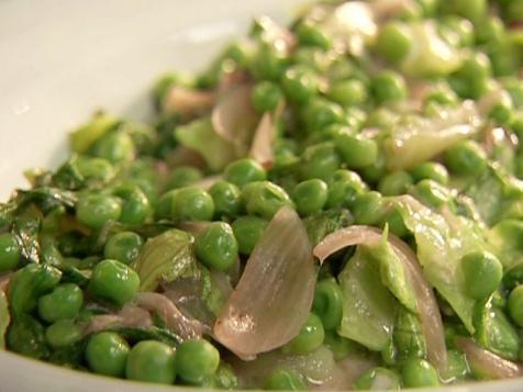 Braised Lettuce and Peas