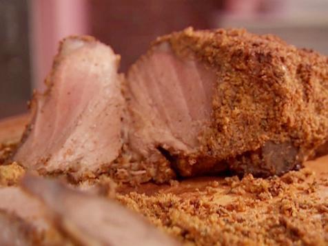 Mustard and Curry Roast Lamb