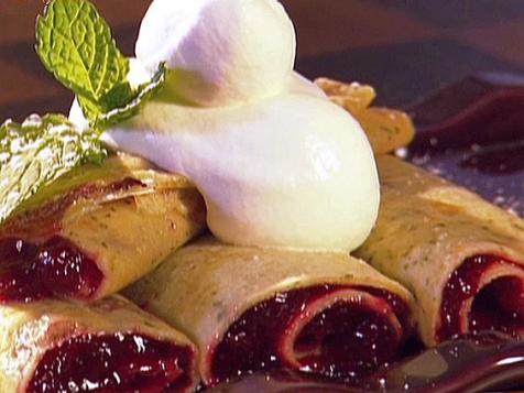 Crepes with Lingonberry Jam