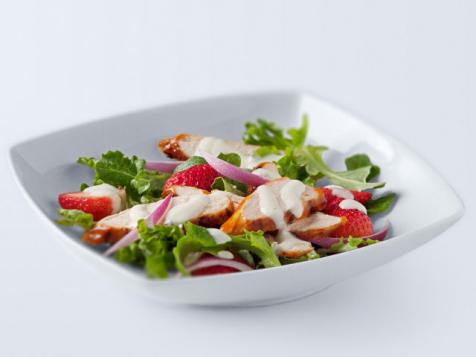 BBQ Chicken and Fresh Strawberry Salad