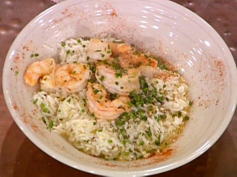 Emeril's Shrimp Scampi with Herbed Rice Pilaf