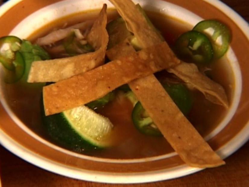 Mexican Tortilla Chicken Soup Recipe | Tyler Florence | Food Network