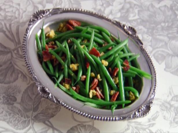 Nutty Greens with Bacon and Blue Cheese
