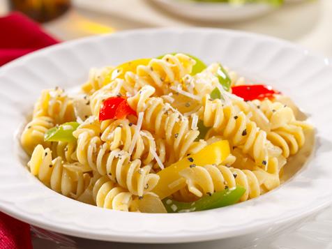 Barilla Whole Grain Rotini with Fresh Bell Peppers