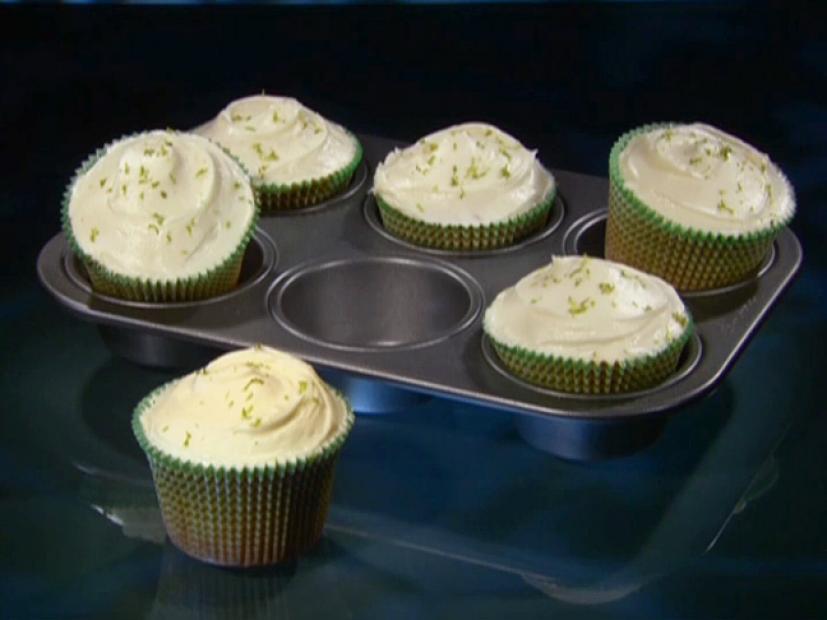 Key Lime Coconut Cupcakes With White Chocolate Frosting Recipe Food Network