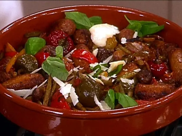 Uncle Al's Sausage and Peppers Casserole Recipe | Food Network