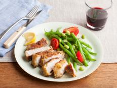 Giada De Laurentiis' Parmesan-Crusted Pork Chops for Food Network