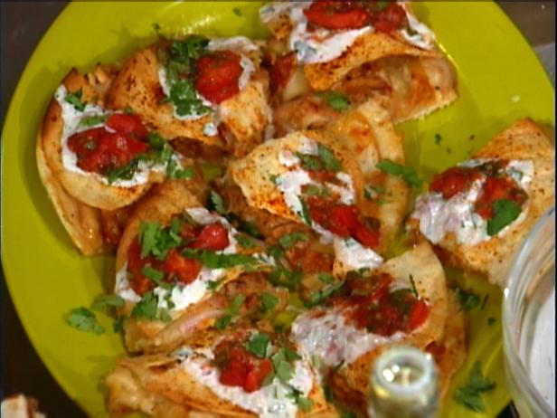 BBQ Chicken Quesadilla with Smoked Tomato Relish and Buttermilk Dressing