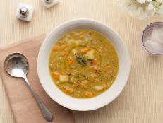 Is there anything more comforting than a bowl of homemade soup? Cook up a pot of Parker's Split Pea Soup by Ina Garten, Food Network's Barefoot Contessa.