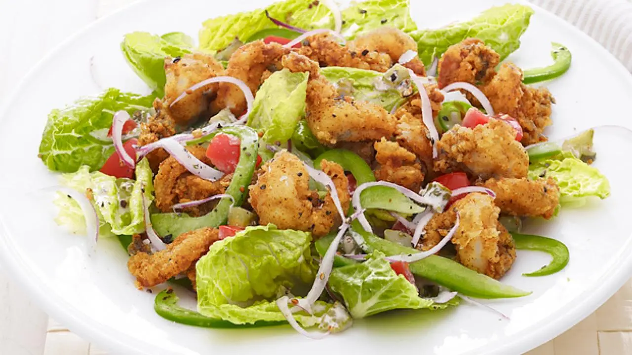 Popcorn Shrimp Salad