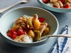 Skip takeout and make this homemade Sweet and Sour Chicken recipe from Food Network. Bell peppers and pineapple chunks add color, crunch and sweetness.