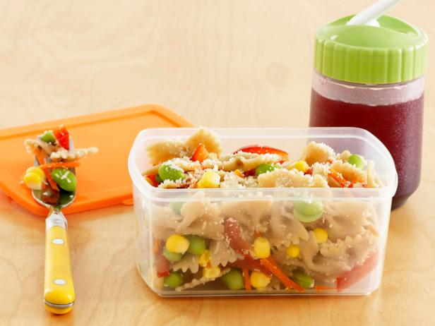 Healthy Bento Box Lunch - Brown Rice Pasta Salad 