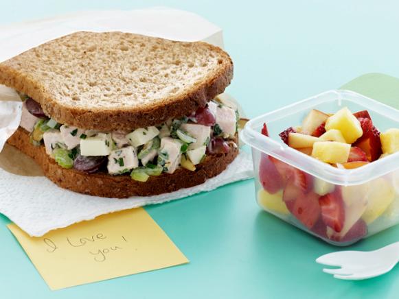 Crunchy Turkey Salad Sandwiches Recipe | The Neelys | Food Network
