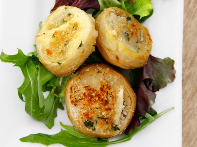 Artichokes Au Gratin Recipe Sandra Lee Food Network