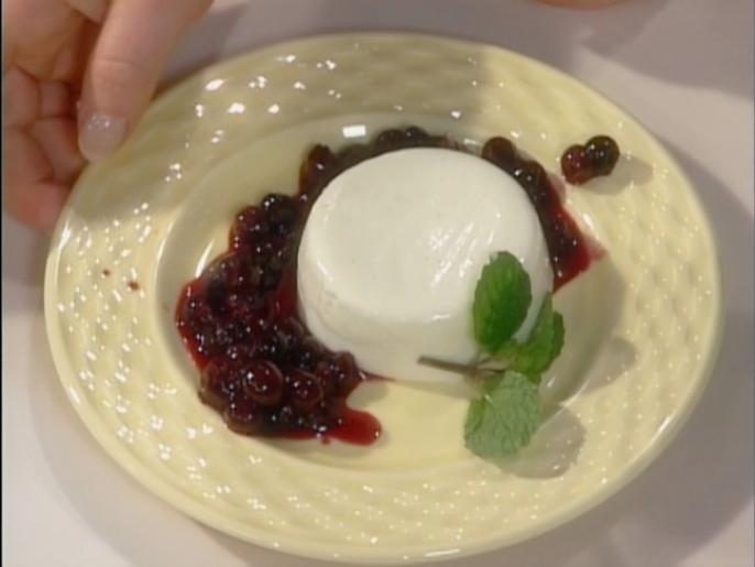 Yogurt Panna Cotta with Blueberry Compote Recipe Food Network