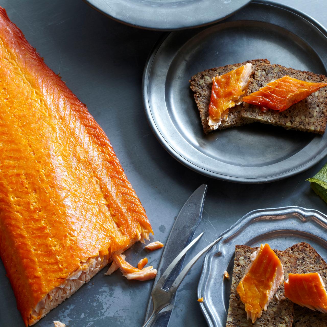 Dry smoked outlet salmon