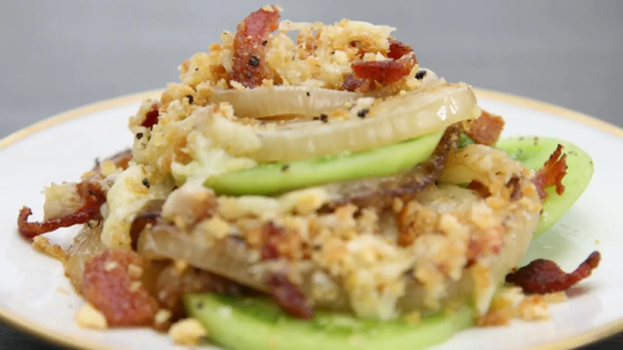 Green Tomato & Vidalia Gratin