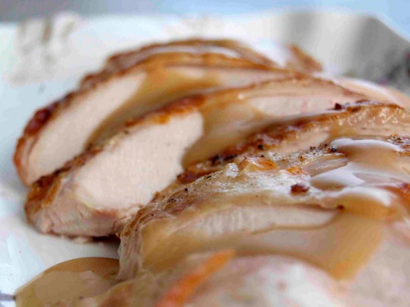 Roasted Turkey Breast With Gravy Recipe Claire Robinson Food Network