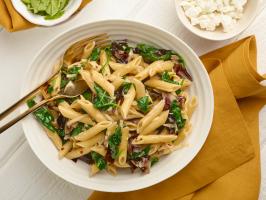 Penne with Treviso and Goat Cheese