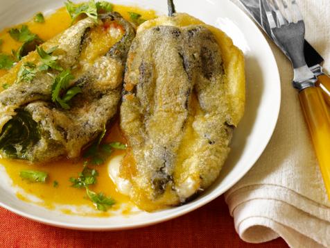 Chiles Rellenos in Tomato Broth
