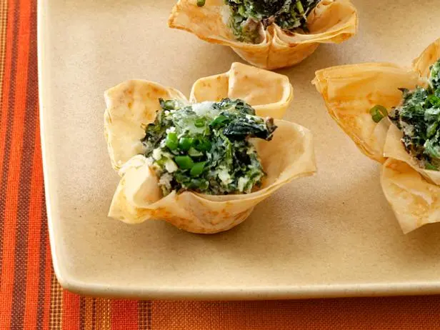 Spinach and Goat Cheese Tartlets Recipe | Food Network