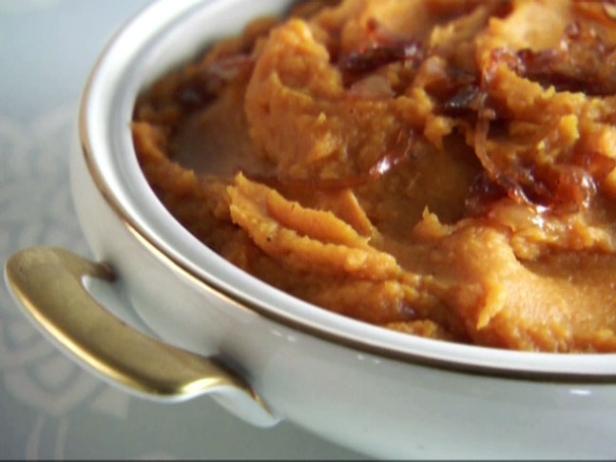 Maple Sweet Potato Puree with Caramelized Onions image