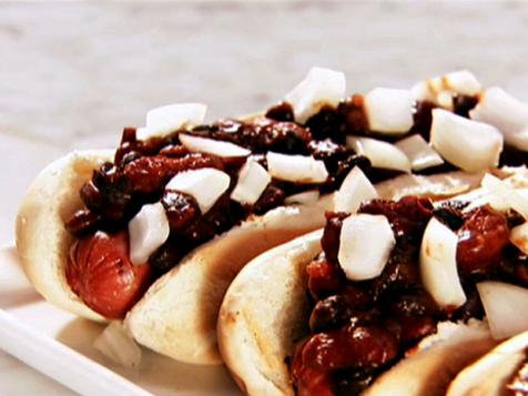 Barbeque Bean Chili Dogs
