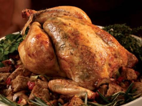 Chicken Baked over Mushroom Dressing
