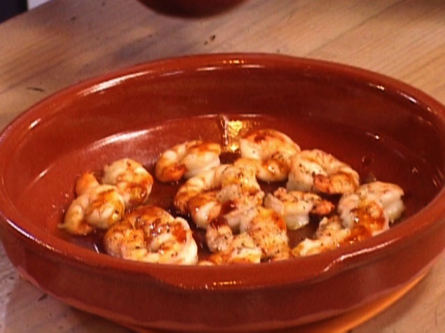 Oven Roasted Shrimp with Toasted Garlic and Red Chile Oil Recipe - Chef