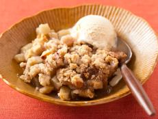 Bake this Apple Crisp recipe from Down Home with the Neelys on Food Network for a maple treat made with Granny Smith apples, pecans and a crispy topping.