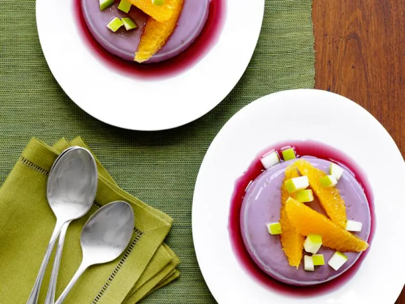 Silky Egg Custard Topped with Fruit
