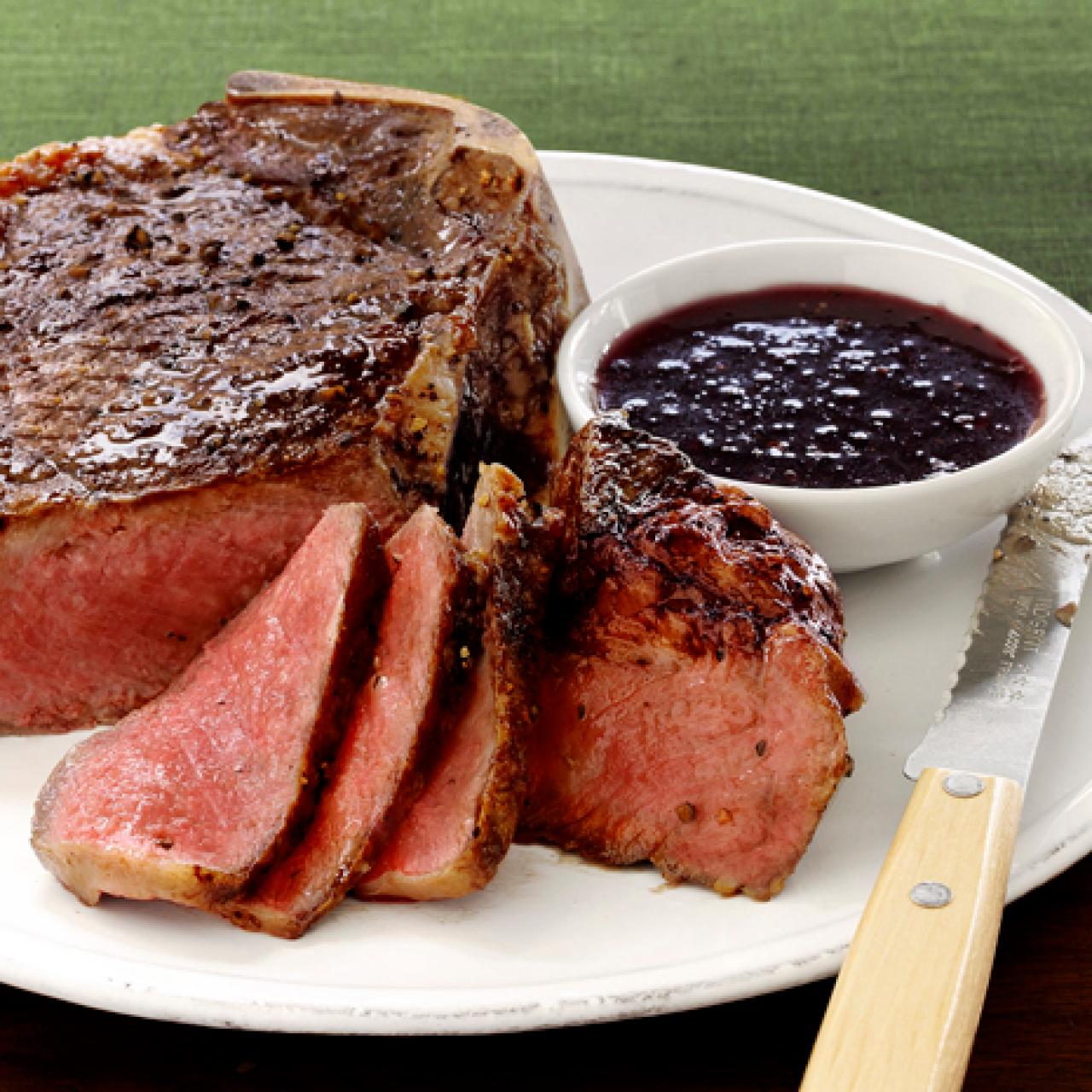 Steak with Red Wine-Shallot Sauce Recipe
