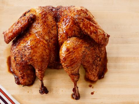 Butterflied Turkey with Apple-Cranberry Glaze