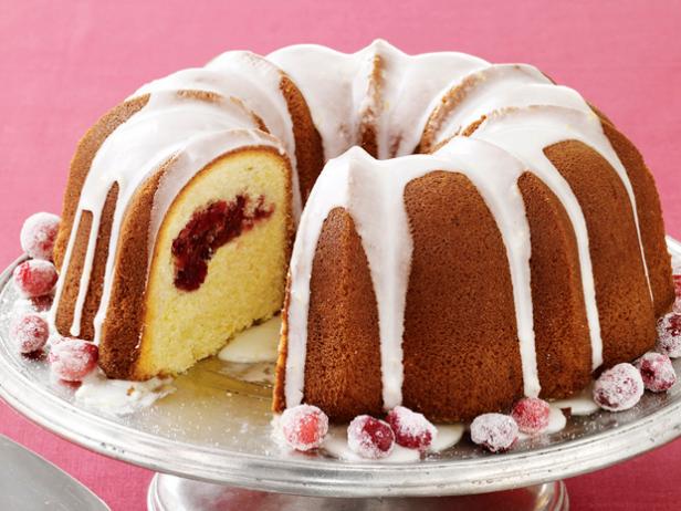 Meyer Lemon-Cranberry Bundt Cake