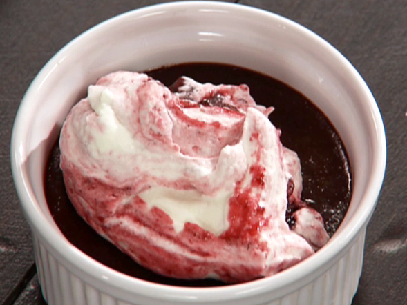 Chocolate Pots De Creme With Cherry Whip Recipe - Chef's Resource Recipes