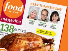 Issue of Food Network Magazine with Paula Deen, Alton Brown and Ina Garten on the Cover
