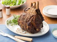 Get Ina Garten's Sunday Rib Roast with mustard horseradish, the perfect centerpiece for any holiday party or weekend supper, from Food Network.