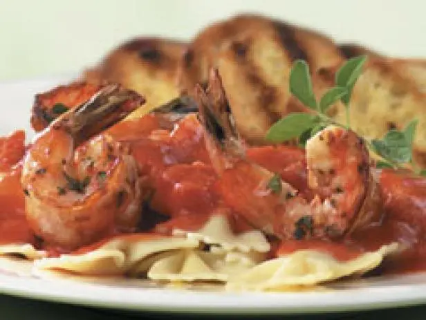 Farfalle With Herb-Marinated Grilled Shrimp Recipe - Chef's Resource ...